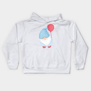 Sweet gnome brings balloon Kids Hoodie